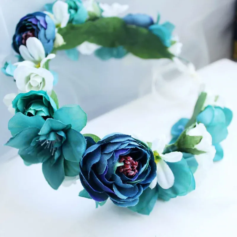 HIYONG 2019 New Handmade Flower Crown Blue Flower Crown Wedding Flower Crown Festival Lady Girls Holiday Party Hair Wreath
HIYONG 2019 New Handmade Flower Crown Blue Flower Crown Wedding Flower Crown Festival Lady Girls Holiday Party Hair Wreath