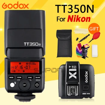 GODOX Flash TT350N 2.4G HSS 1/8000s TTL GN36 Flash Speedlite + X1T-N Wireless Trigger Transmitter for Nikon Camera
GODOX Flash TT350N 2.4G HSS 1/8000s TTL GN36 Flash Speedlite + X1T-N Wireless Trigger Transmitter for Nikon Camera