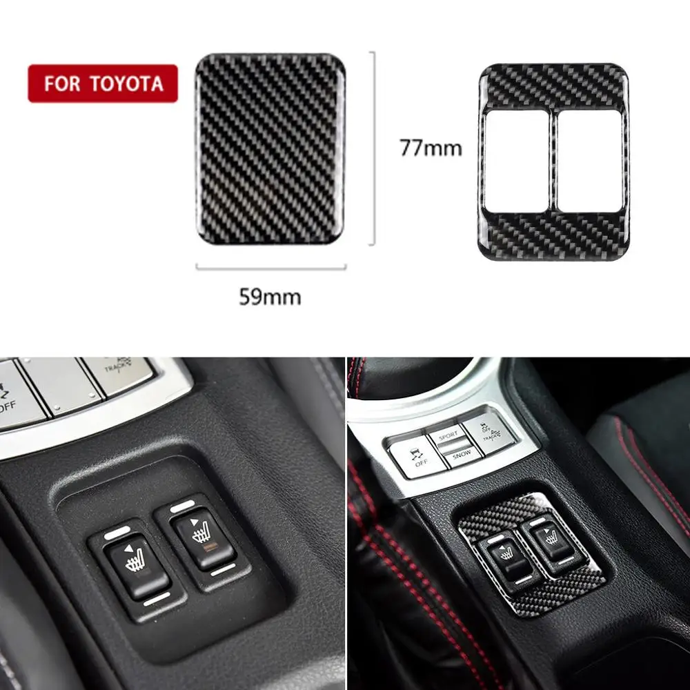 Carbon Fiber Heating Button Decorative Frame For Subaru BRZ ForToyota TRD STI 86 Ornament Car Interior Accessories #628
Carbon Fiber Heating Button Decorative Frame For Subaru BRZ ForToyota TRD STI 86 Ornament Car Interior Accessories #628
