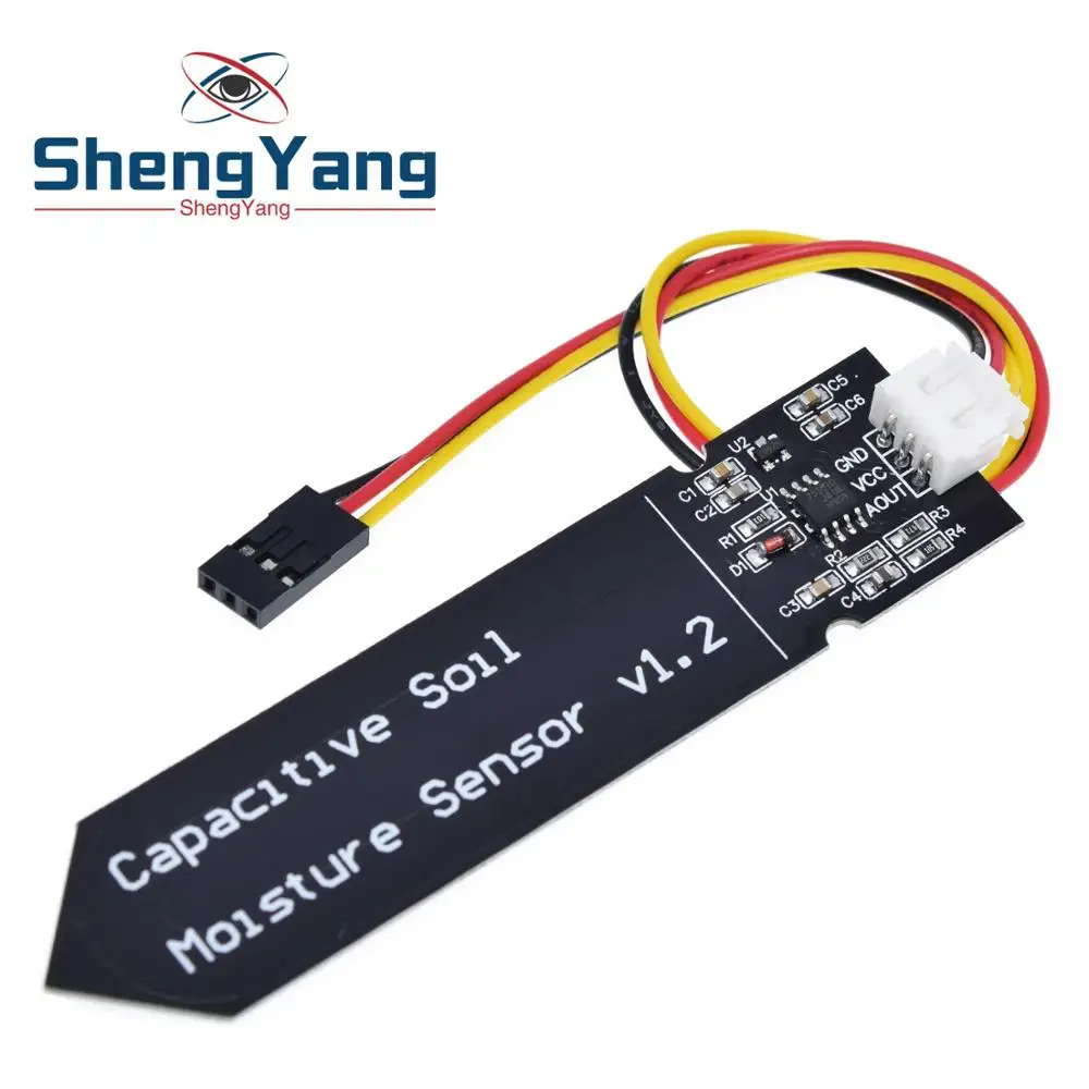 Capacitive soil moisture sensor Corrosion Resistant wide voltage wire for arduino Analog Capacitive Soil Moisture Sensor V1.2
Capacitive soil moisture sensor Corrosion Resistant wide voltage wire for arduino Analog Capacitive Soil Moisture Sensor V1.2
