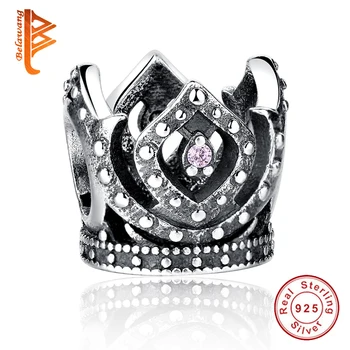 925 Sterling Silver European Charms Beads fit Original BW Bracelet Purple Crown Women Beads Jewelry Making Berloque
925 Sterling Silver European Charms Beads fit Original BW Bracelet Purple Crown Women Beads Jewelry Making Berloque