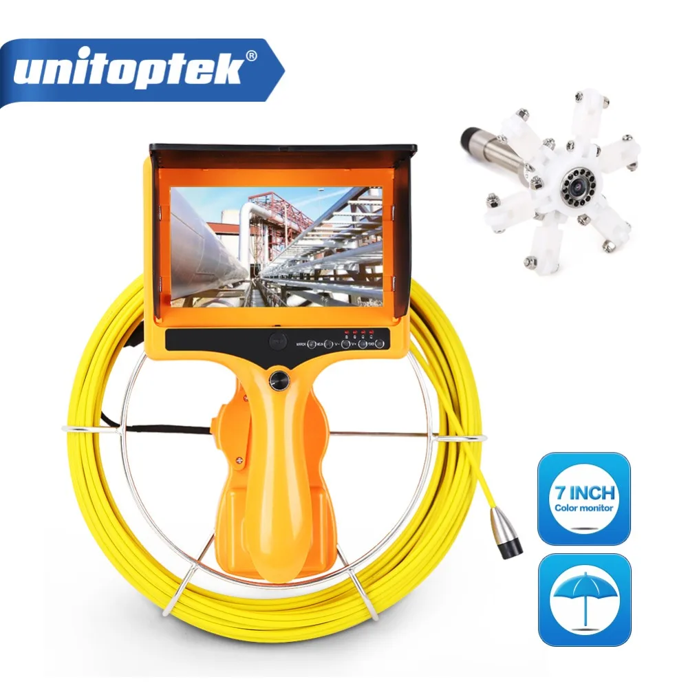 Handheld Endoscope 7 Inch LCD 20m 30m 40m Cable Waterproof IP68 Pipe Sewer Inspection Camera 1000TVL Industrial Snake Camera
Handheld Endoscope 7 Inch LCD 20m 30m 40m Cable Waterproof IP68 Pipe Sewer Inspection Camera 1000TVL Industrial Snake Camera