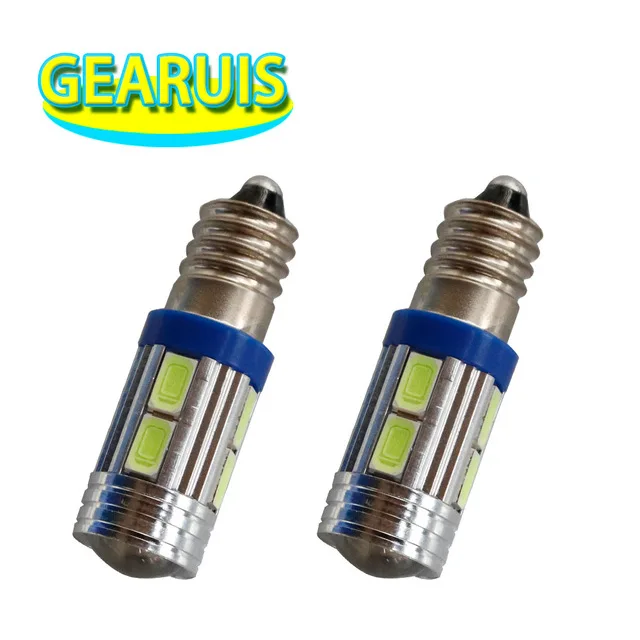 10pcs Super bright E10 5630 LED 5730 10SMD LED Screw Bulb Light Auto Lamp Car Vehicle MOTOR 1447 style Screw DIY Lighting 12V
10pcs Super bright E10 5630 LED 5730 10SMD LED Screw Bulb Light Auto Lamp Car Vehicle MOTOR 1447 style Screw DIY Lighting 12V