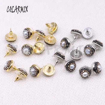 15 pairs Natural tiny pearl stud earrings round shape beads handcrafted jewelry women gem jewelry for women 3943
15 pairs Natural tiny pearl stud earrings round shape beads handcrafted jewelry women gem jewelry for women 3943