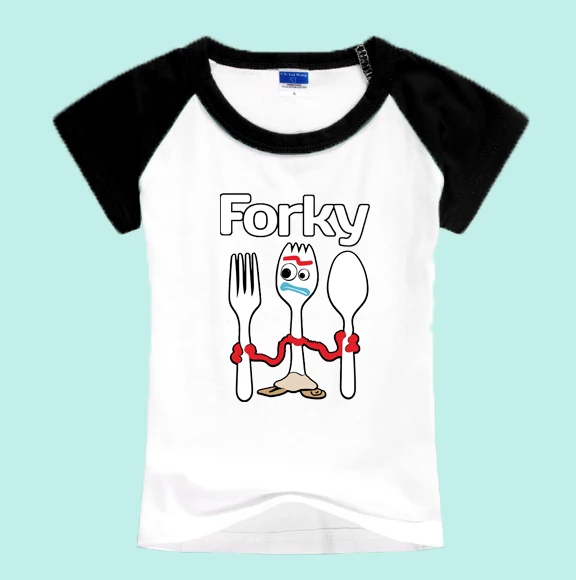 2019 new white raglan children's clothing short-sleeved cartoon movie toy story4 T-shirt boy girl BJN407
2019 new white raglan children's clothing short-sleeved cartoon movie toy story4 T-shirt boy girl BJN407