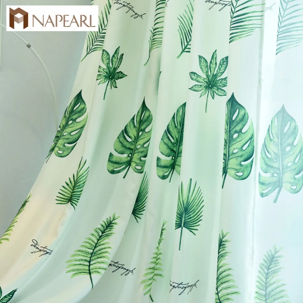 NAPEARL Modern curtains green leaves design for living room bedroom curtain window treatment balcony pastoral plant curtain
NAPEARL Modern curtains green leaves design for living room bedroom curtain window treatment balcony pastoral plant curtain