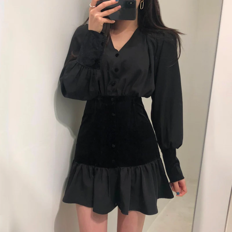 2019 Spring and Summer Vintage Dress V-Neck Safari Style Casual A-Line Elegant Womern Party Dress
2019 Spring and Summer Vintage Dress V-Neck Safari Style Casual A-Line Elegant Womern Party Dress
