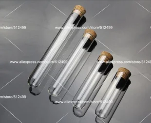 100PCS 10x75mm Glass Test Tube With Cork Stopper round bottom Borosilicate Glass Wall1.0mm
100PCS 10x75mm Glass Test Tube With Cork Stopper round bottom Borosilicate Glass Wall1.0mm