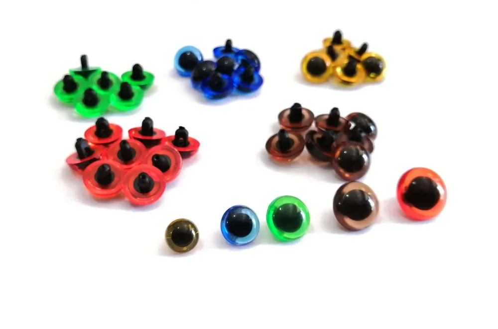30pcs/lot 9mm/10.5mm/12mm/13.5/15mm red/green/blue/yellow/brown diy handscrew safety button toy eyes -size color option
30pcs/lot 9mm/10.5mm/12mm/13.5/15mm red/green/blue/yellow/brown diy handscrew safety button toy eyes -size color option