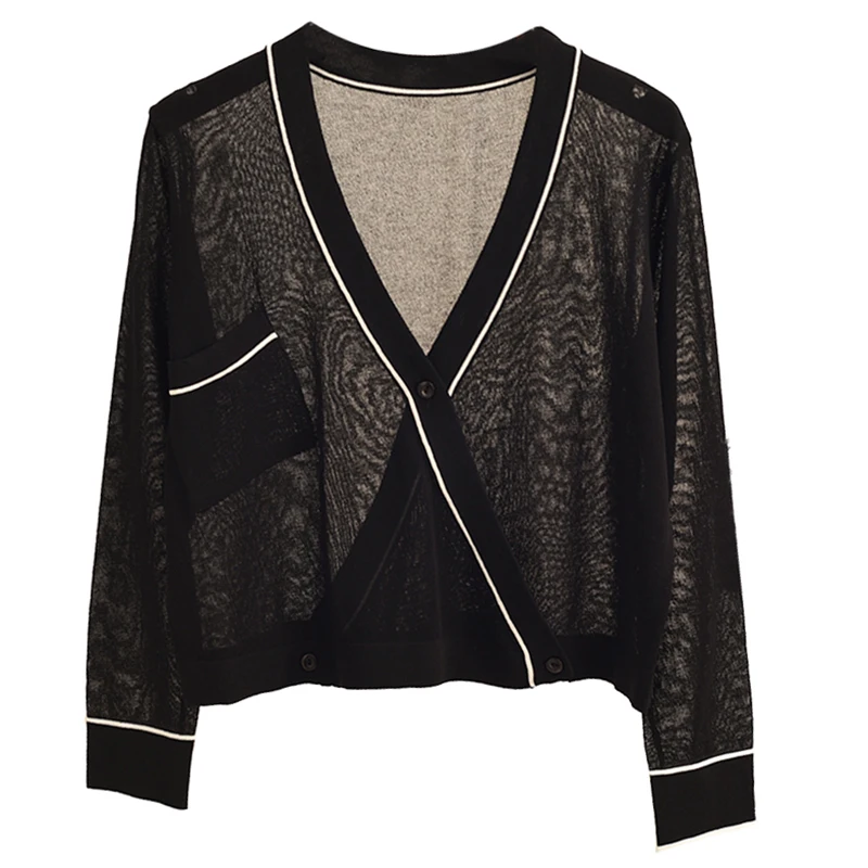 Spring Super Thin Cardigan Women 2019 V Neck Long Sleeve Loose Open Stitch Sweater Knitted Outwear Summer Shirt Top Jersey Mujer
Spring Super Thin Cardigan Women 2019 V Neck Long Sleeve Loose Open Stitch Sweater Knitted Outwear Summer Shirt Top Jersey Mujer