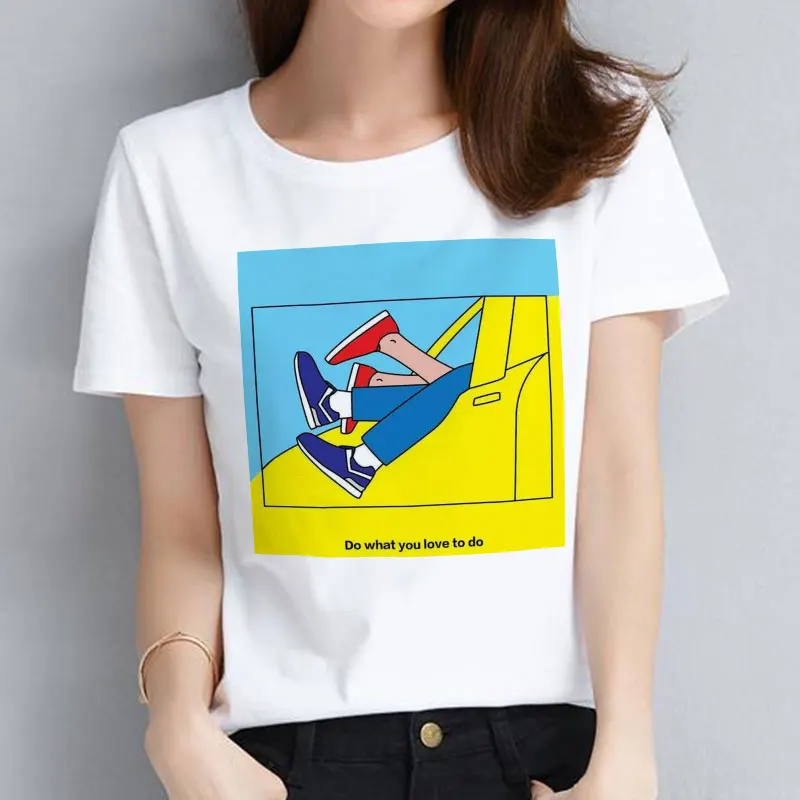 Women Clothes 2019 Summer Thin Section T Shirt Harajuku Do What You Love Do Letter Printed Tshirt Fashion Streetwear T-shirt Top
Women Clothes 2019 Summer Thin Section T Shirt Harajuku Do What You Love Do Letter Printed Tshirt Fashion Streetwear T-shirt Top