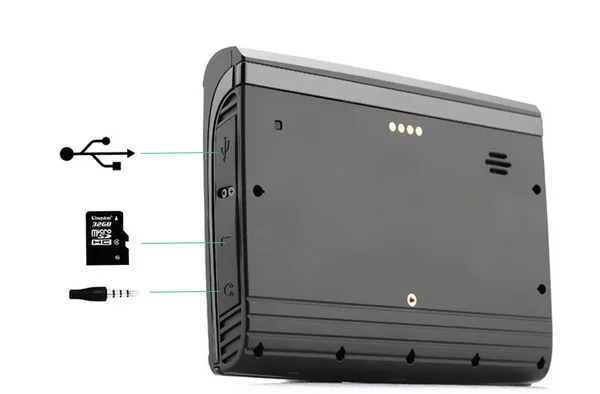 Водонепроницаемый GPS навигатор для мотоцикла 5 дюймов 256 Мб ОЗУ 8 Гб FM Bluetooth +