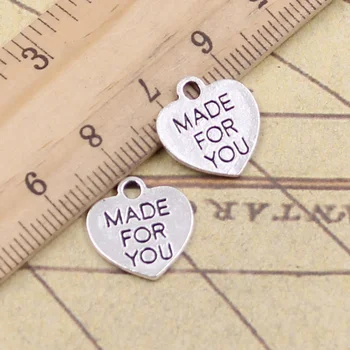 25pcs Charms Heart Made For You 16x16mm Tibetan Pendants Crafts Making Findings Handmade Antique Jewelry DIY Necklace
25pcs Charms Heart Made For You 16x16mm Tibetan Pendants Crafts Making Findings Handmade Antique Jewelry DIY Necklace