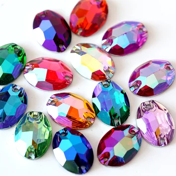 AB Colors 7x10mm 100pcs Oval Shape Sew On Rhinestones Flatback Resin Sew-on Rhinestone Sewing Accessories For Garments B0691
AB Colors 7x10mm 100pcs Oval Shape Sew On Rhinestones Flatback Resin Sew-on Rhinestone Sewing Accessories For Garments B0691