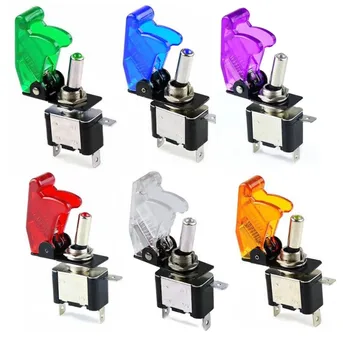 Auto Car Boat Truck Illuminated Led Toggle Switch With Safety Aircraft Flip Up Cover Guard 12V20A transparent
Auto Car Boat Truck Illuminated Led Toggle Switch With Safety Aircraft Flip Up Cover Guard 12V20A transparent