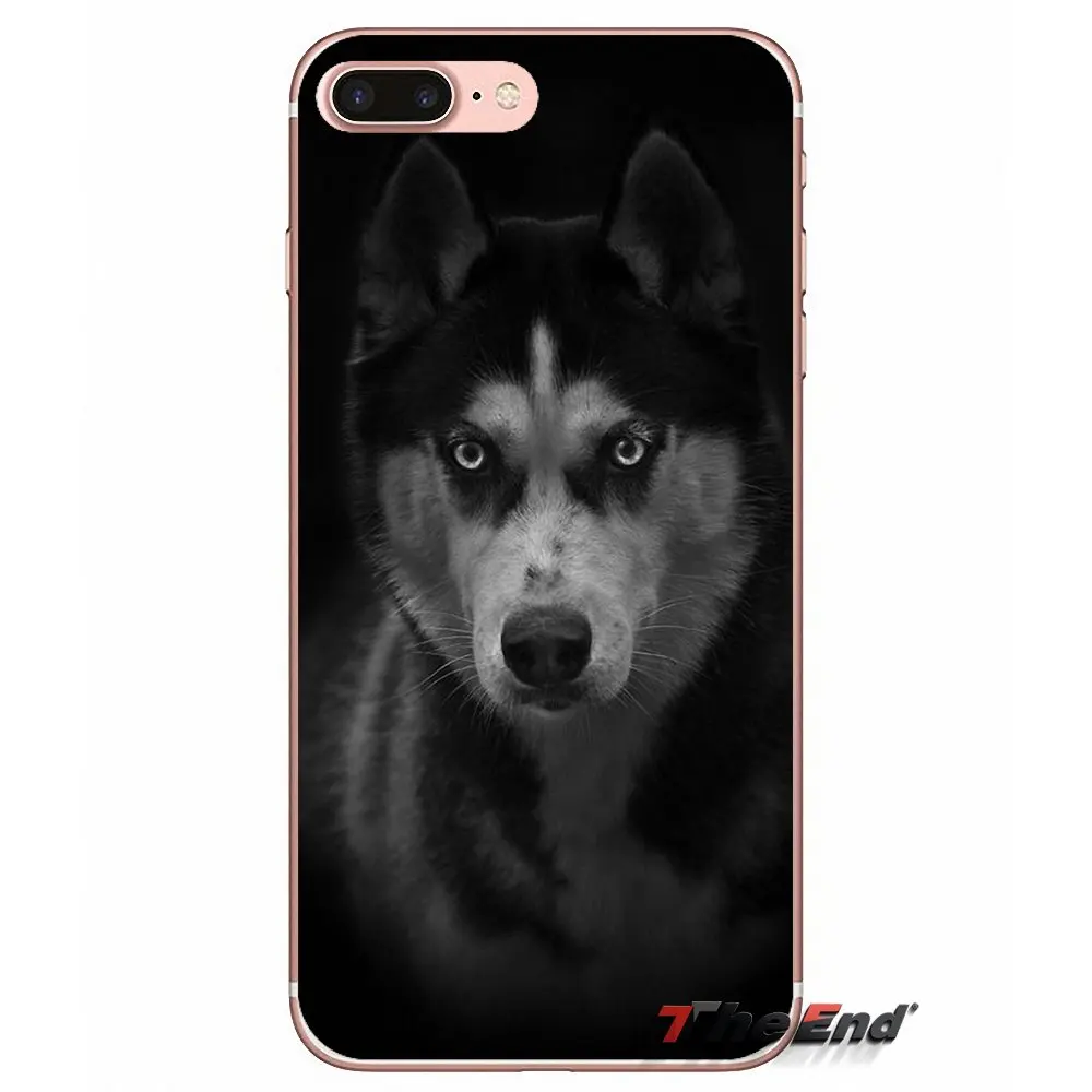 Для iPhone X 4 4S 5 5S 5C SE 6 S 7 8 плюс samsung Galaxy J1 J3 J5 J7 A3 A5 2016 2017 щенок Хаски Сибирского собак