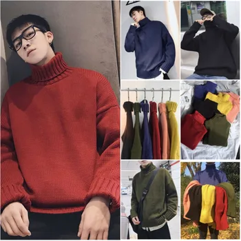 Winter Men's New Fashion Personality Long-sleeved Thick Sweater Warm Large Size Casual Youth Temperament Loose High Collar
Winter Men's New Fashion Personality Long-sleeved Thick Sweater Warm Large Size Casual Youth Temperament Loose High Collar