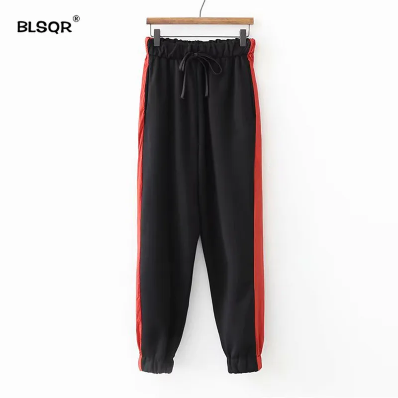 Women Vintage Side Stripe Matching Patchwork Harem Pants Femme Chic Ankle Length Trousers Elastic Wasit 2019 Casual Pants
Women Vintage Side Stripe Matching Patchwork Harem Pants Femme Chic Ankle Length Trousers Elastic Wasit 2019 Casual Pants