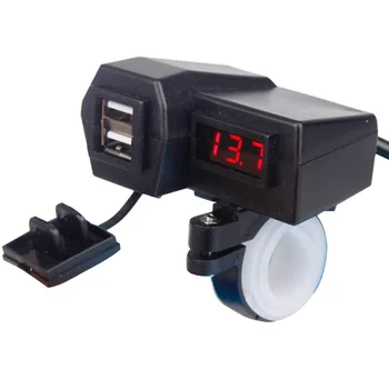 4 in 1 Double USB Adapter Waterproof Motorcycle Charger Support Installation with Switch Button High quality Hot Sale
4 in 1 Double USB Adapter Waterproof Motorcycle Charger Support Installation with Switch Button High quality Hot Sale