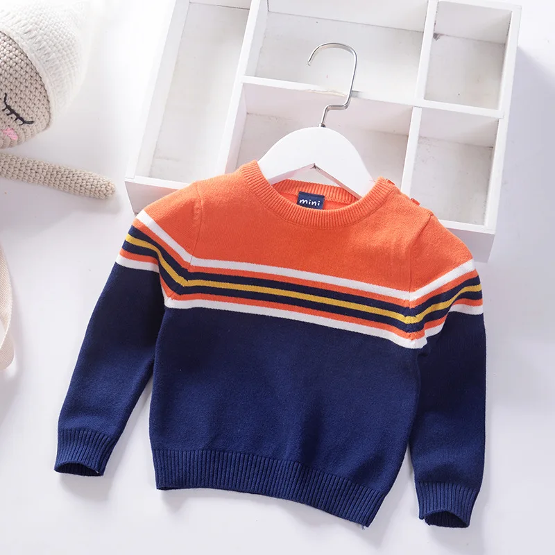 striped boys sweaters elegant kids knitted wear warm knitted wear cotton o-neck pullover children's clothing toddler baby
striped boys sweaters elegant kids knitted wear warm knitted wear cotton o-neck pullover children's clothing toddler baby
