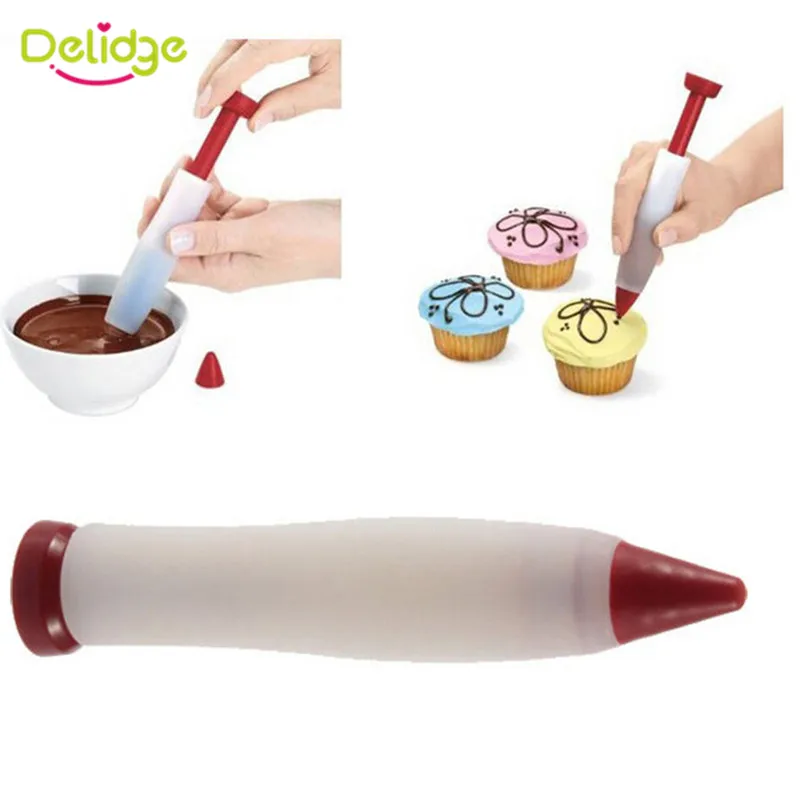 Delidge 1PC Dessert Decorator Pen Pastry Icing Chocolate Cake Decorating Tools Cupcake Biscuit Bakeware Drawing Dropshipping
Delidge 1PC Dessert Decorator Pen Pastry Icing Chocolate Cake Decorating Tools Cupcake Biscuit Bakeware Drawing Dropshipping