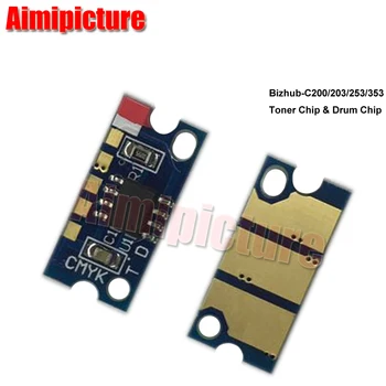 Bizhub C200 C203 C253 C353 Toner Cartridge Chip For Konica Minolta Reset Chip 24.5K 19K 5Sets 20pcs/lot
Bizhub C200 C203 C253 C353 Toner Cartridge Chip For Konica Minolta Reset Chip 24.5K 19K 5Sets 20pcs/lot
