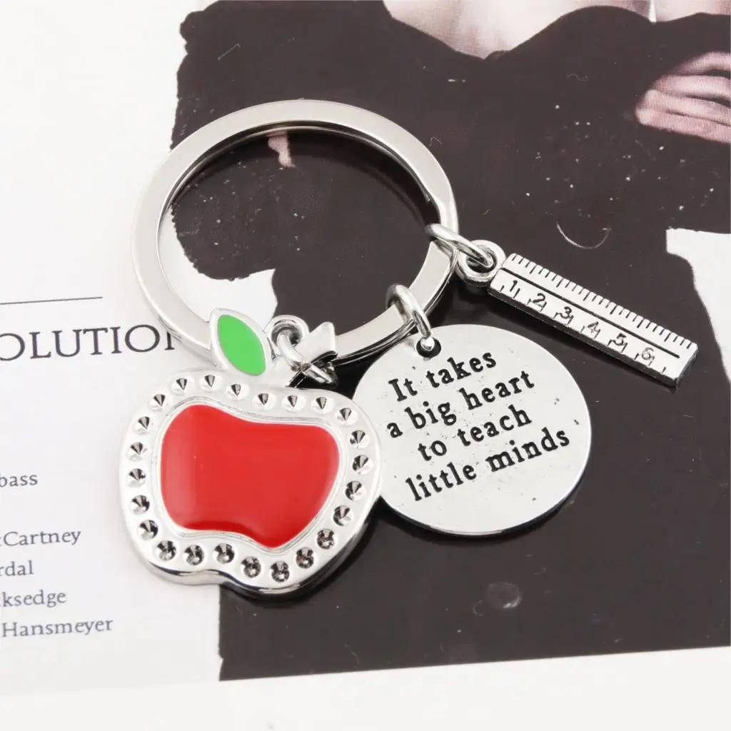 1Pc Red Apple Ruler Heart KeyChain Teachers Day Gift Keyring Graduation For Student Jewelry E2398
1Pc Red Apple Ruler Heart KeyChain Teachers Day Gift Keyring Graduation For Student Jewelry E2398