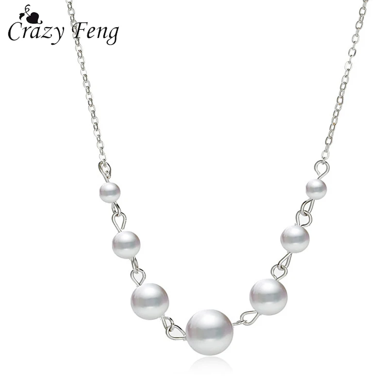 Crazy Feng New Womens Jewellery Simulated Pearl Collares Wedding Party Link Chain Simple Beads Pendant Necklace Jewelry Gift
Crazy Feng New Womens Jewellery Simulated Pearl Collares Wedding Party Link Chain Simple Beads Pendant Necklace Jewelry Gift