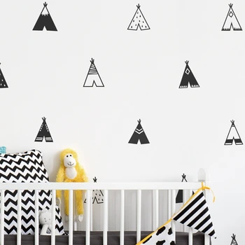 Nordic Style Teepee Vinyl Wall Sticker Nursery Decor , Modern Kids Bedroom Wall Decals Cute Tribal Tents Art Decor
Nordic Style Teepee Vinyl Wall Sticker Nursery Decor , Modern Kids Bedroom Wall Decals Cute Tribal Tents Art Decor