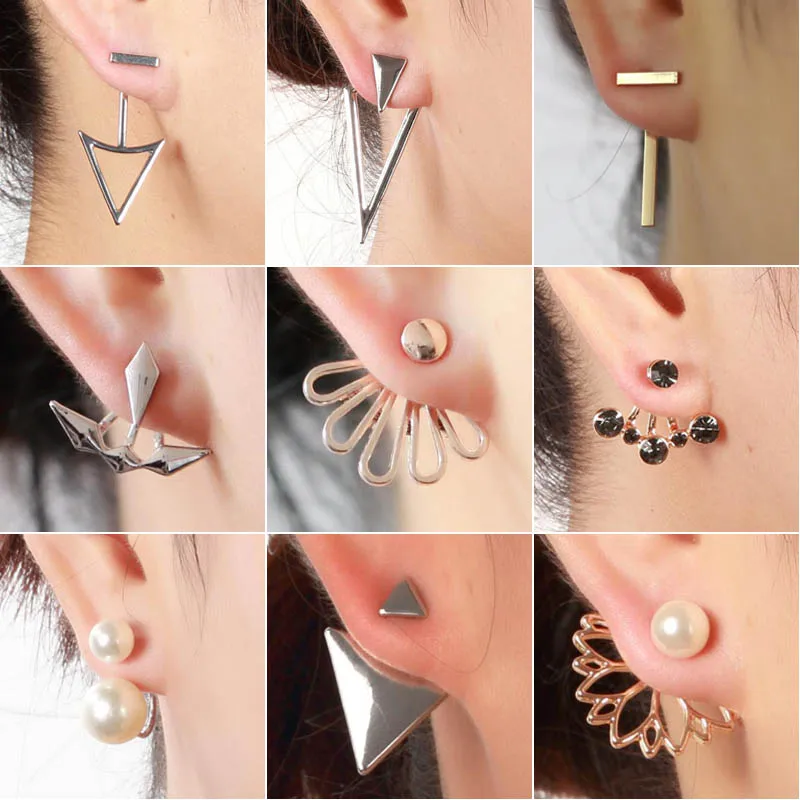 SMJEL Bohemian Geometric Bar Flower Earrings Women Ear Jackets Front Back Double Sided Stud Earrings Piercing Jewelry Gift bijou
SMJEL Bohemian Geometric Bar Flower Earrings Women Ear Jackets Front Back Double Sided Stud Earrings Piercing Jewelry Gift bijou