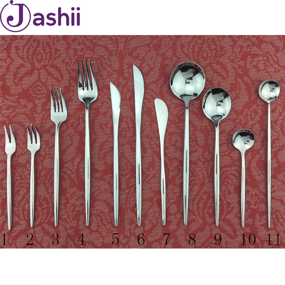 JASHII 1 Piece Pure Silver Dinnerware Set Stainless Steel Cutlery Set Silver Knife Fork Set Tableware Western Food Set
JASHII 1 Piece Pure Silver Dinnerware Set Stainless Steel Cutlery Set Silver Knife Fork Set Tableware Western Food Set
