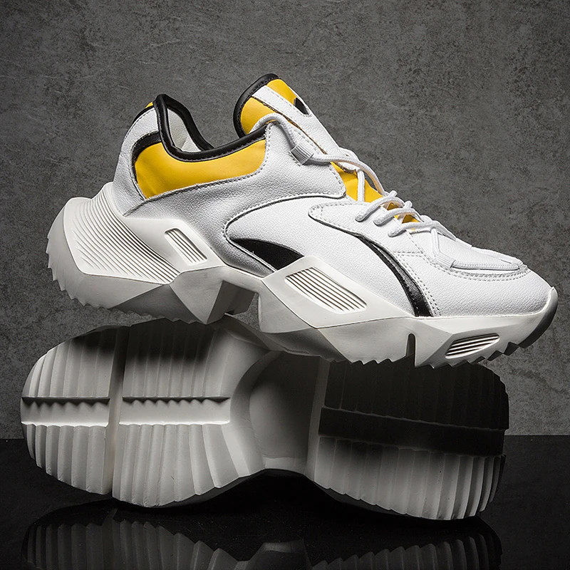 Bomlight Brand Sneakers Men Chunky Shoes Man Quality PU Leather Dad Shoes Men Thick Sole Outdoor Trainers Man Zapatos De Hombre
Bomlight Brand Sneakers Men Chunky Shoes Man Quality PU Leather Dad Shoes Men Thick Sole Outdoor Trainers Man Zapatos De Hombre