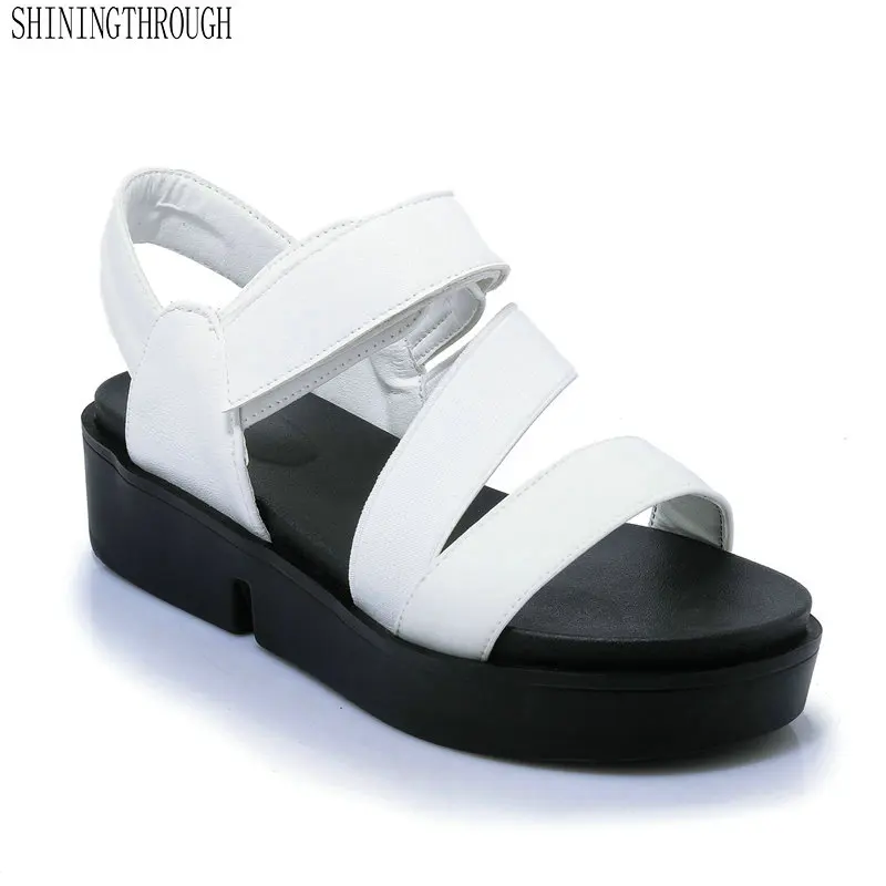 Summer Women Sandals High Quality Comfortable Leather Flat Breathable Sandals Lady Shoes Woman White Sandalias 
Summer Women Sandals High Quality Comfortable Leather Flat Breathable Sandals Lady Shoes Woman White Sandalias