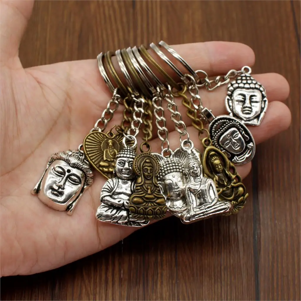 Retro Religious Jewelry Key Chain Men Buddha Statue Pendant Buddha Keychain Men Jewelry Car Key Chain Ring Holder Souvenir Gifts
Retro Religious Jewelry Key Chain Men Buddha Statue Pendant Buddha Keychain Men Jewelry Car Key Chain Ring Holder Souvenir Gifts