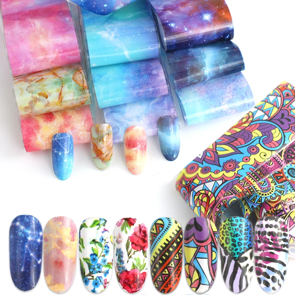 10pc Nail Art Transfer Foil Stickers Paper Sky Colorful Mix Rose Flower Adhesive Decals Wrap Slider Tape Nail Decoration
10pc Nail Art Transfer Foil Stickers Paper Sky Colorful Mix Rose Flower Adhesive Decals Wrap Slider Tape Nail Decoration