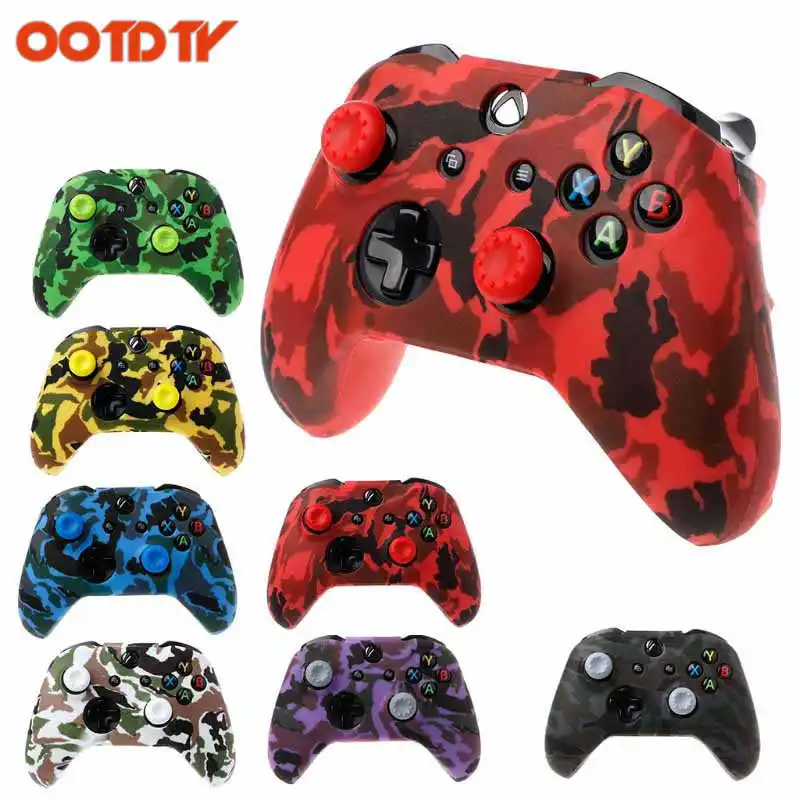 OOTDTY 7 Colors Camouflage protective soft Silicone Gamepad Cover + 2 Joystick Caps For XBox One X S Controller dropshipping
OOTDTY 7 Colors Camouflage protective soft Silicone Gamepad Cover + 2 Joystick Caps For XBox One X S Controller dropshipping