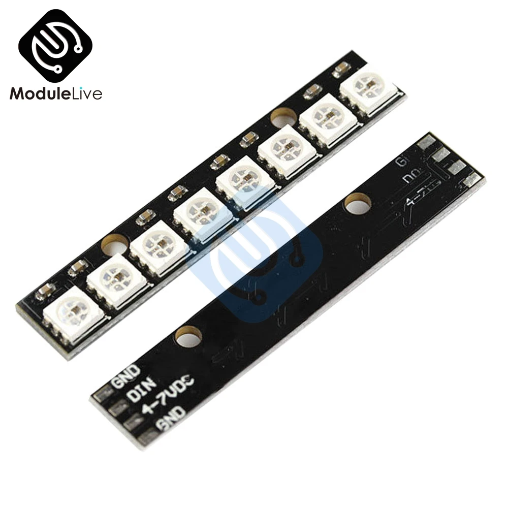 8 Channel 8-CH WS2812 5050 RGB 8 LEDs Light Built-In Full Color-Driven Development Board Strip Driver Board for Arduino
8 Channel 8-CH WS2812 5050 RGB 8 LEDs Light Built-In Full Color-Driven Development Board Strip Driver Board for Arduino