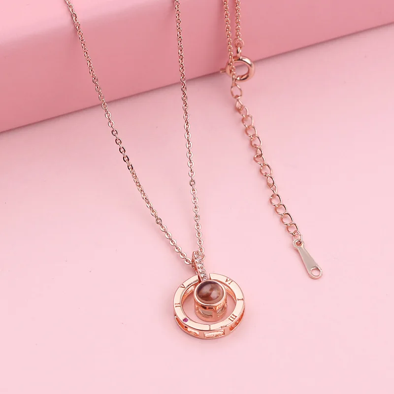 Gift for girlfriend 100 Languages Says I love You Projection Necklace Valentines day gift present Heart and Round with gift box
Gift for girlfriend 100 Languages Says I love You Projection Necklace Valentines day gift present Heart and Round with gift box