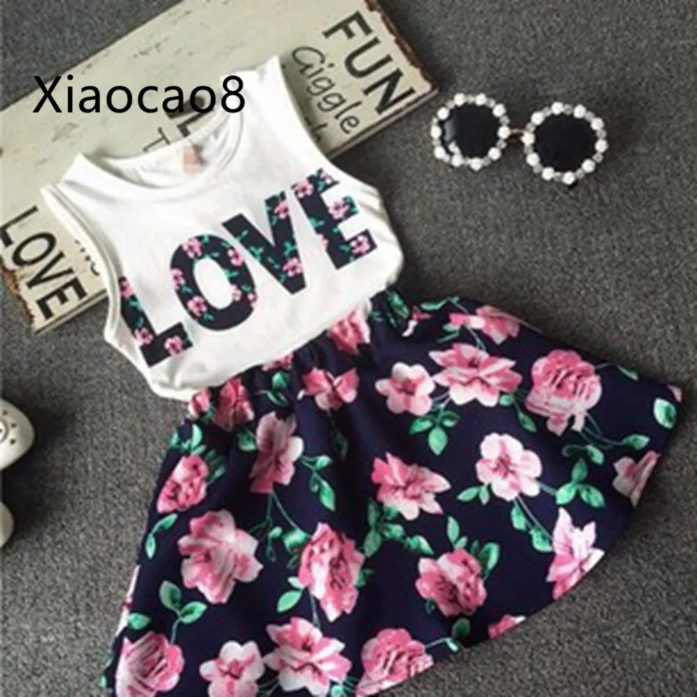 Toddler Girl Summer Clothes Love Shirt+Print Skirt Kids Children Short Sets Clothing 2-10Years Baby Girls Summer Set
Toddler Girl Summer Clothes Love Shirt+Print Skirt Kids Children Short Sets Clothing 2-10Years Baby Girls Summer Set