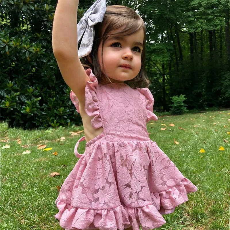 0-24M Pink Backless Baby Girls Lace Dress Cute Princess Baby Girl Summer Dresses Ruffles Girls Tutu Dress
0-24M Pink Backless Baby Girls Lace Dress Cute Princess Baby Girl Summer Dresses Ruffles Girls Tutu Dress