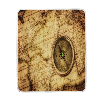 Vintage World Map Ancient Compass Blanket Soft Warm Cozy Bed Couch Lightweight Polyester Microfiber Blanket
Vintage World Map Ancient Compass Blanket Soft Warm Cozy Bed Couch Lightweight Polyester Microfiber Blanket