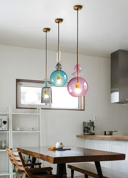 Bar Hanging Lamp Colored Pendant Light Restaurant Hanging Pendant Lights Bedroom Pendant Lamp Modern Art Creative Lighting
Bar Hanging Lamp Colored Pendant Light Restaurant Hanging Pendant Lights Bedroom Pendant Lamp Modern Art Creative Lighting