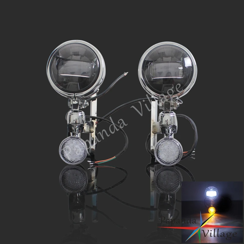 Motorcycle EMARK LED Auxiliary Light Brackets Spot Fog Lights w/Turn Signal Blinker for Harley Road King Street Glide FLHX
Motorcycle EMARK LED Auxiliary Light Brackets Spot Fog Lights w/Turn Signal Blinker for Harley Road King Street Glide FLHX