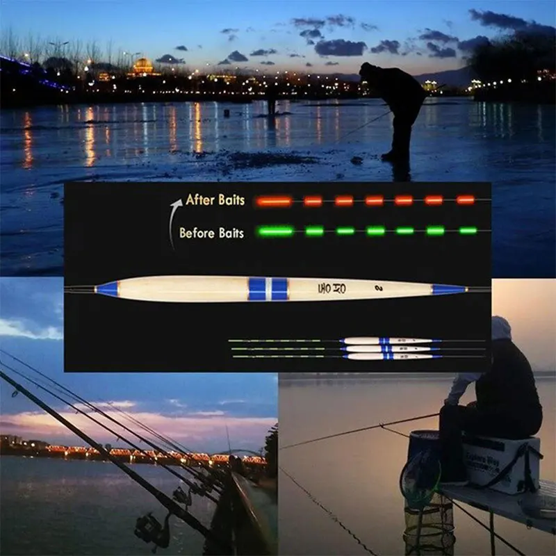 Portable Luminous Floating Fishing Tackle Night Light Drift Bark Fir Material Buoy Durable Electronic Induction Sea Pole
Portable Luminous Floating Fishing Tackle Night Light Drift Bark Fir Material Buoy Durable Electronic Induction Sea Pole