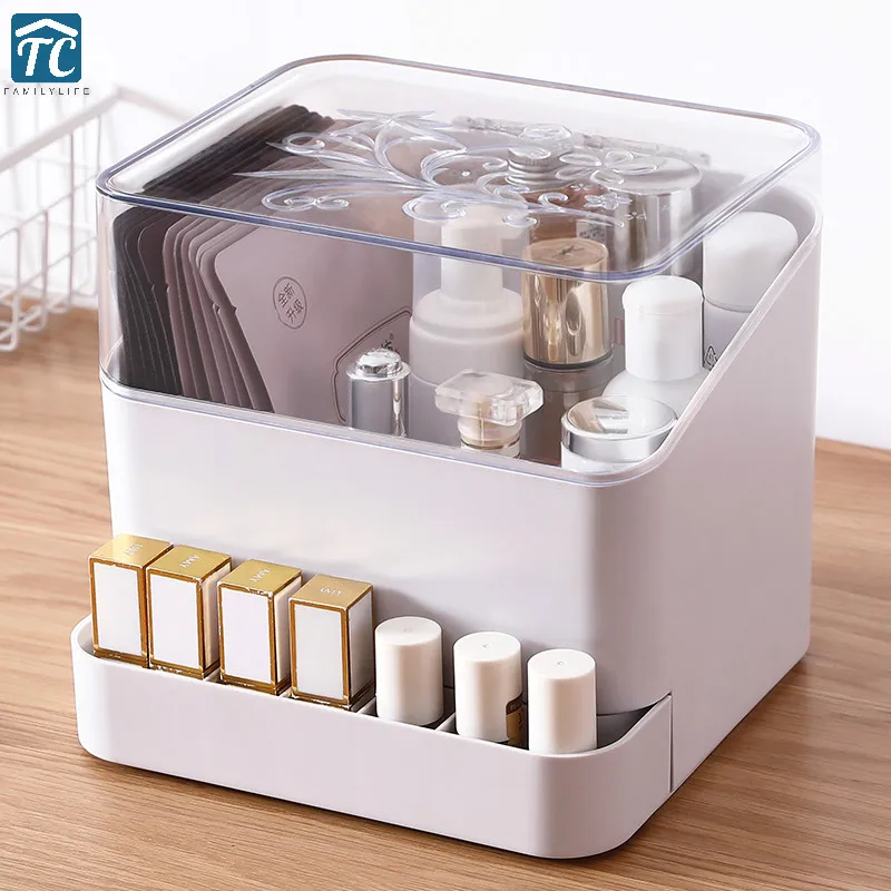 Cosmetic Storage Box Anti-dust Desktop Lipstick Mask Jewelry Rack Makeup Organizer Small Objects/skin Care Container Sundries
Cosmetic Storage Box Anti-dust Desktop Lipstick Mask Jewelry Rack Makeup Organizer Small Objects/skin Care Container Sundries