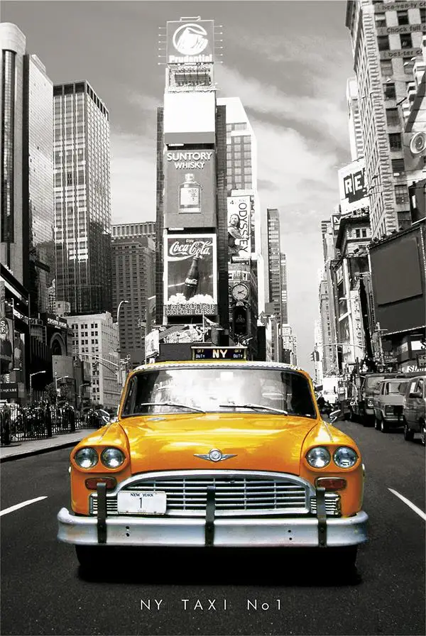 Custom Canvas Art The NY Taxi NO.1 Poster Taxi Wall Stickers Retro Home Decoration New York Street Car Bedroom Decals
Custom Canvas Art The NY Taxi NO.1 Poster Taxi Wall Stickers Retro Home Decoration New York Street Car Bedroom Decals