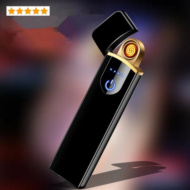 New Small Touch Sensing Windproof Electronic lighter USB Charging Cigarette Lighter Ultra-Thin Electric Lighters for smoking
New Small Touch Sensing Windproof Electronic lighter USB Charging Cigarette Lighter Ultra-Thin Electric Lighters for smoking