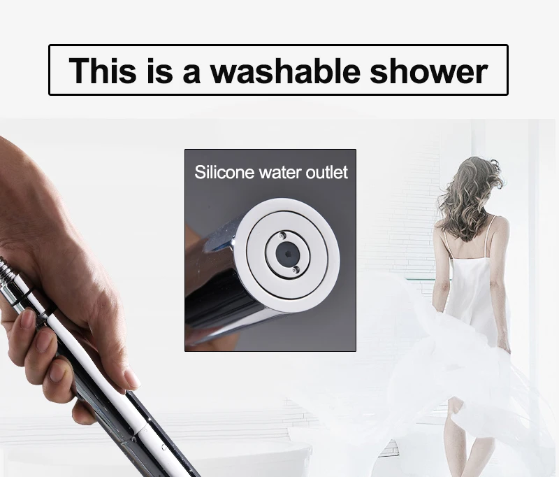 hm With Switch Hand Shower Head Brass Pressure Rain&Pulse Spray Gun Super Supercharged Bathroom Detachable Washable Shower Head (2)