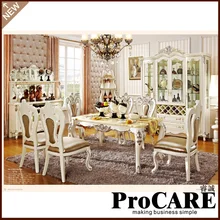 Buy classical dining room furniture wooden carving dinning