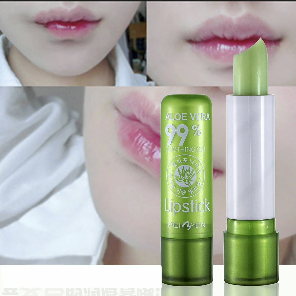 Moisture Lip Balm Aloe Vera Natural Lip Balm Temperature Changed Color Lipstick Long Lasting Nourish Protect Lips Care Makeup
Moisture Lip Balm Aloe Vera Natural Lip Balm Temperature Changed Color Lipstick Long Lasting Nourish Protect Lips Care Makeup